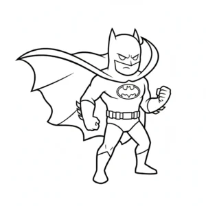 coloriage Batman à imprimer pour enfant de 2 ans