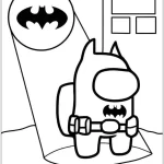 coloriage Batman à imprimer pour enfant de 6 ans