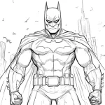 imprimer coloriage Batman pour enfant