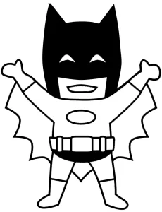 coloriage Batman pour enfant de 5 ans