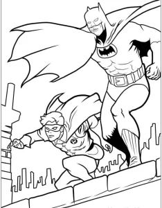 coloriage Batman à imprimer pour enfant de 9 ans