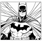 coloriage Batman gratuit à imprimer