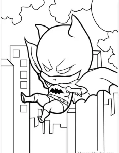 coloriage Batman gratuit pour enfants