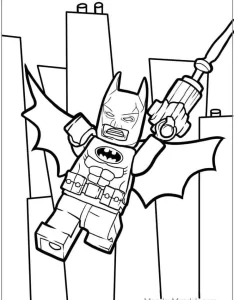 coloriage Batman à imprimer pdf gratuit