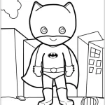 coloriage Batman et découpage à imprimer