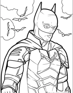 coloriage Batman pour enfant de 10 ans