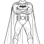 coloriage Batman à imprimer pour enfant de 7 ans