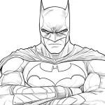 coloriage Batman pour enfant de 2 ans