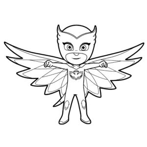 coloriage Bibou et ses ailes magiques gratuit à imprimer