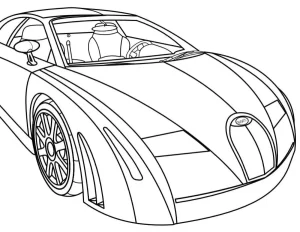 coloriage Bugatti à imprimer pdf