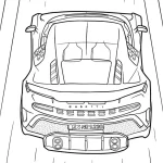 coloriage Bugatti pour primaire