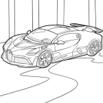 coloriage Bugatti à imprimer