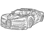 coloriage Bugatti à imprimer gratuitement pdf