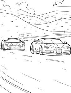 coloriage Bugatti en ligne