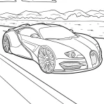 coloriage Bugatti a imprimer
