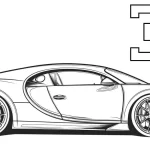 coloriage Bugatti à imprimer pdf gratuit