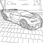 coloriage Bugatti à imprimer pdf