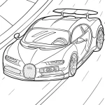 coloriage Bugatti a dessiner en ligne