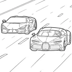 coloriage Bugatti à imprimer gratuit