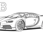 coloriage Bugatti à imprimer gratuitement