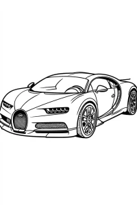 coloriage Bugatti à imprimer gratuitement