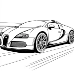 a imprimer coloriage Bugatti gratuit