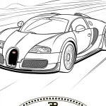 coloriage Bugatti à imprimer pdf