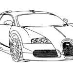 coloriage Bugatti a dessiner en ligne