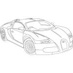 coloriage Bugatti a imprimer