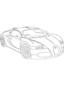 coloriage Bugatti a imprimer