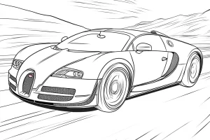 coloriage Bugatti et dessins