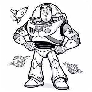 coloriage Buzz l’éclair pour enfants