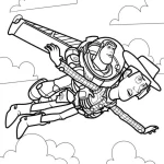 coloriage Buzz l’éclair à imprimer a4
