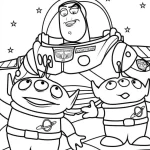 coloriage Buzz l’éclair et decoupage a imprimer gratuit