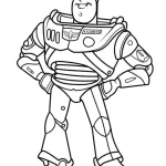 coloriage Buzz l’éclair pour enfant de 4 ans