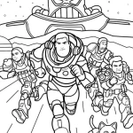 coloriage Buzz l’éclair a telecharger