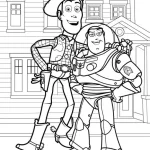 coloriage Buzz l’éclair pour enfant de 2 ans