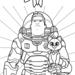 coloriage Buzz l’éclair pour enfants