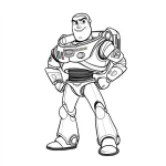 coloriage Buzz l’éclair a dessiner et imprimer