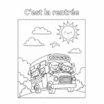 coloriage C’est la rentrée pour enfant de 10 ans