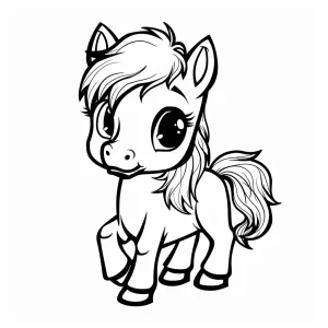 coloriage Cheval gratuit en ligne