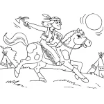 coloriage Chevaux pour enfants a imprimer