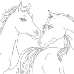 coloriage Chevaux a imprimer