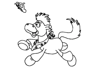 coloriage Chevaux a dessiner en ligne