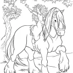 coloriage Chevaux pour enfants a imprimer