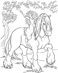coloriage Chevaux pour enfants a imprimer