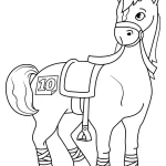 coloriage Chevaux pour enfant de 7 ans