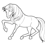 coloriage Chevaux à imprimer gratuitement pdf