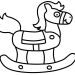 coloriage Chevaux a imprimer pour enfant de 4 ans