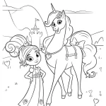 coloriage Chevaux à imprimer pour enfant de 12 ans